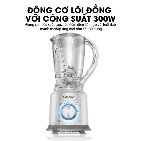 Máy xay sinh tố đa năng SAMONO SW-BB300A 2 cối xay gia vị xay sinh tố - Hàng chính hãng - Hàng chính hãng