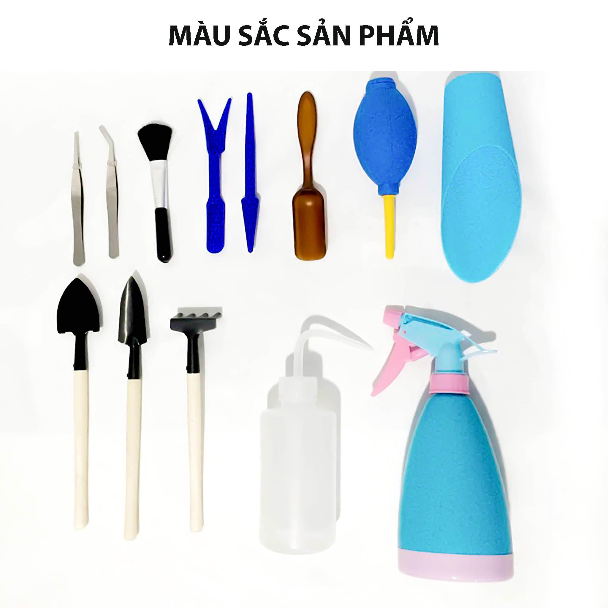 Combo 14 Món Bộ Dụng Cụ Trồng Sen Đá - Bộ Dụng Cụ Làm Vườn Mini TH Garden - Đáp Ứng Đầy Đủ Nhu Cầu Làm Vườn Gia Đình Nhỏ