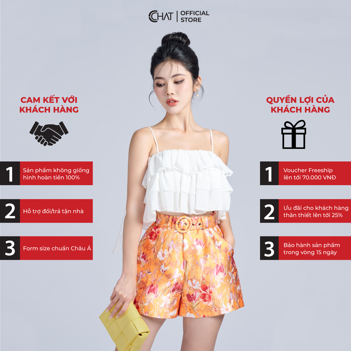 Áo 2 Dây Kiểu Bèo 3 Tầng Chất Voan Cao Cấp Phong Cách Trẻ Trung Thanh Lịch 12AAV2003ST