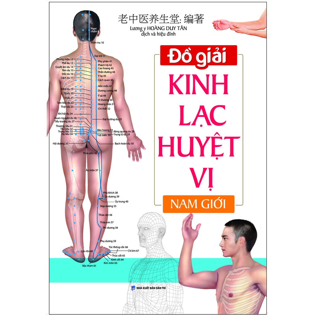 Sách - Combo 5c - Đồ giải kinh lạc huyệt vị + Liệu pháp chữa bệnh - Khu phản xạ (sách bản quyền)