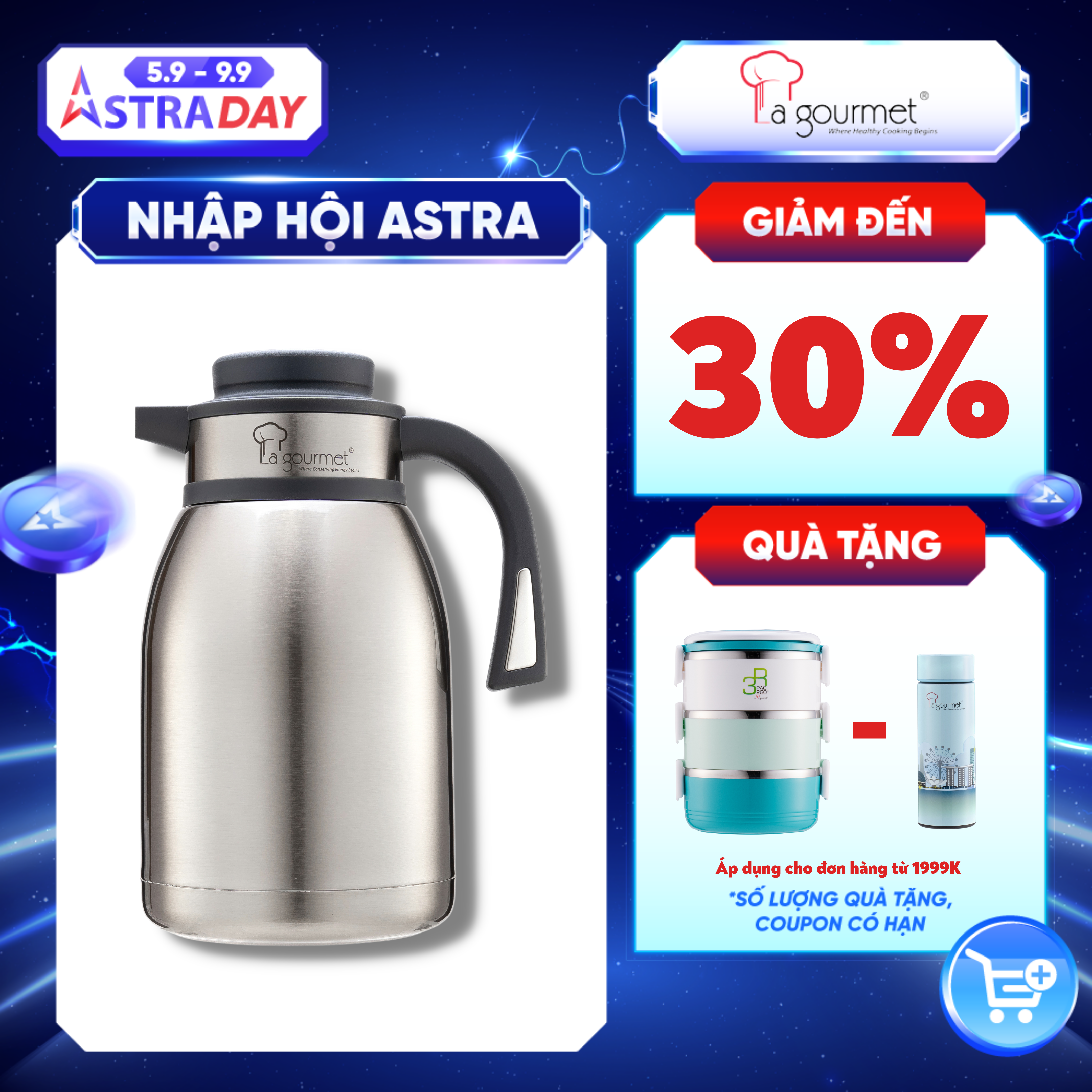 Bình Cà Phê Giữ Nhiệt La Gourmet Sakura 2L-035332