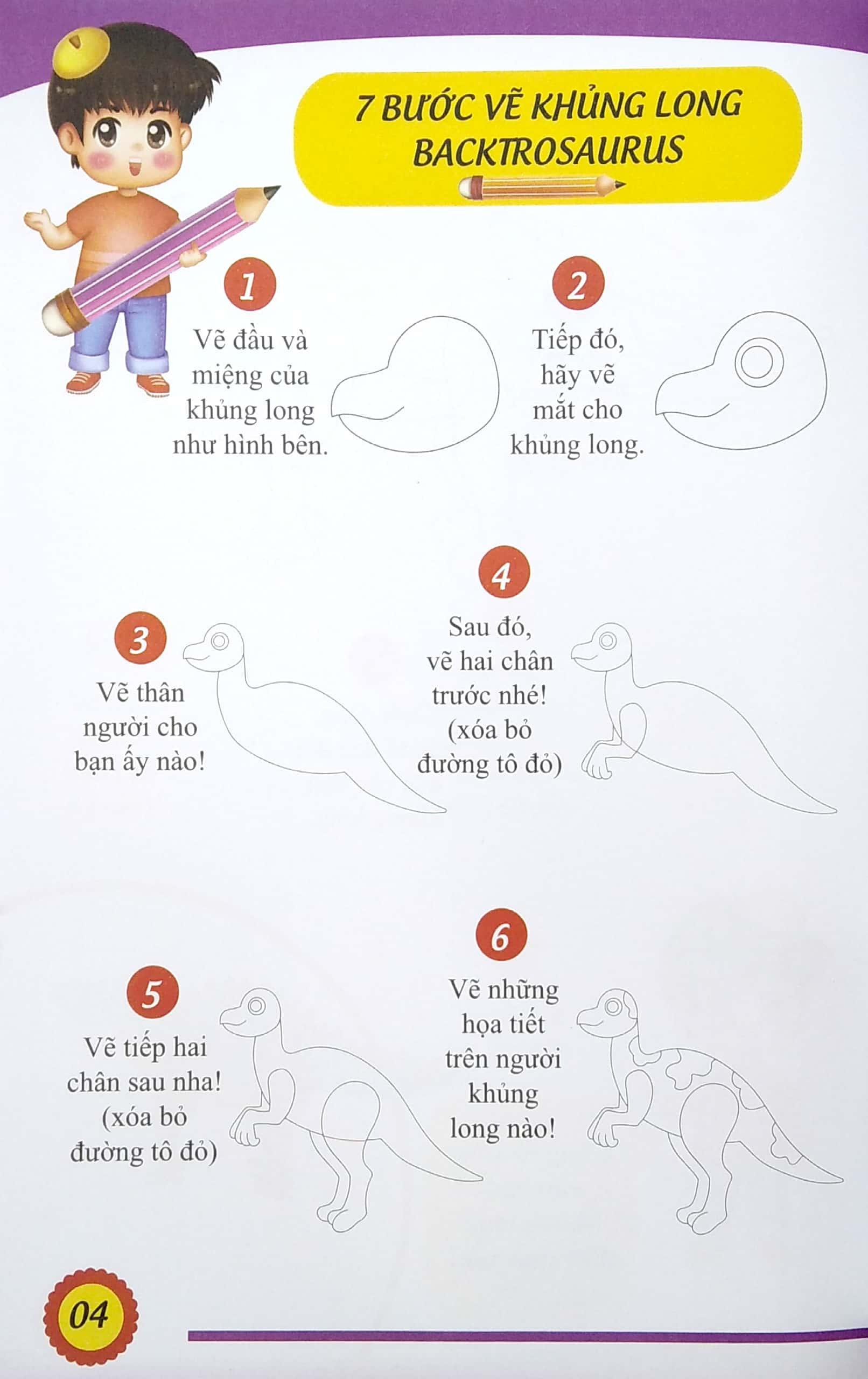 7 Bước Vẽ Khủng Long - Tập 2
