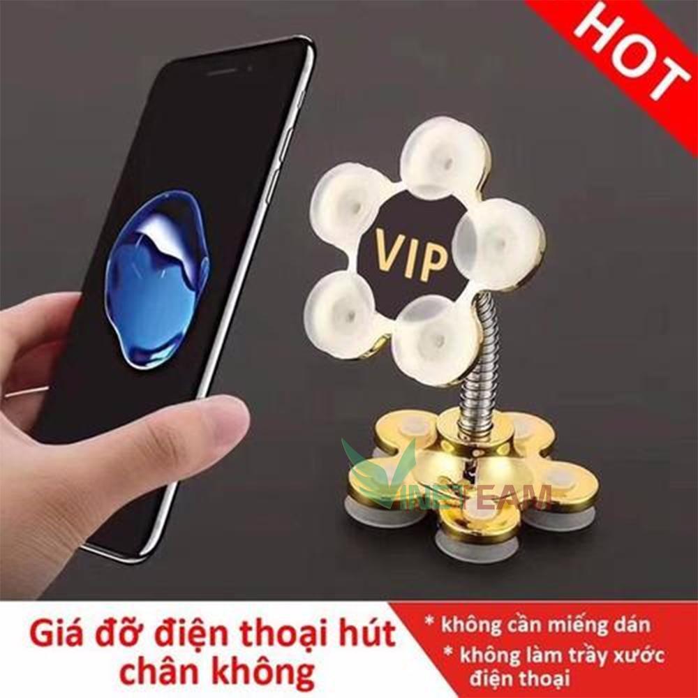 Giá Đỡ Điện Thoại Hút Chân Không Hình Bông Hoa Xoay 360 Độ, Mọi Tư Thế, Siêu Chắc Chắn-Dùng Trên Mặt Bàn, Ô Tô -dc4052