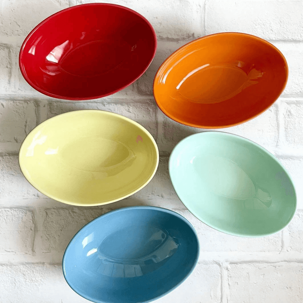 Set 5 đĩa oval cầu vồng Le Creuset 17cm hàng chính hãng