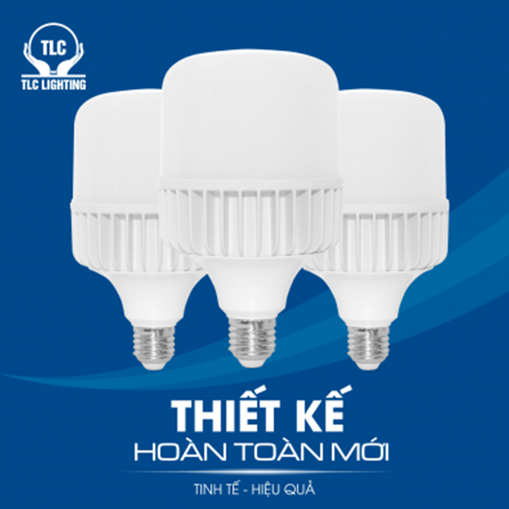 Đèn LED Búp Trụ ECO 10W, 15W, 20W, 30W TLC Lighting - Chiếu sáng cửa hàng, sân vườn, hành lang, nhà xưởng - Tiết kiệm điện năng - Hàng chính hãng