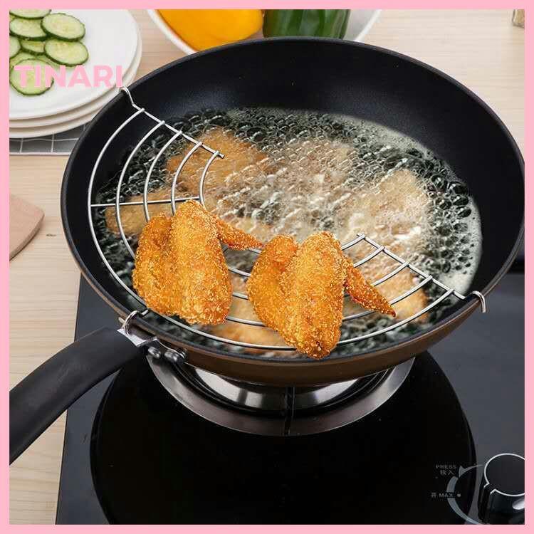 Vỉ Gác Chảo Chiên Đồ Ăn Bằng Inox Thông Minh 28cm