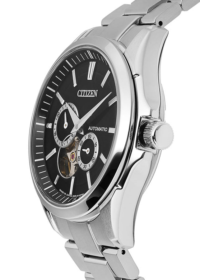 Đồng Hồ Nam Citizen Dây Thép Không Gỉ NP1010-51E - Mặt Đen