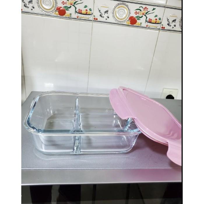 Hộp đựng cơm thủy tinh cao cấp 3 ngăn