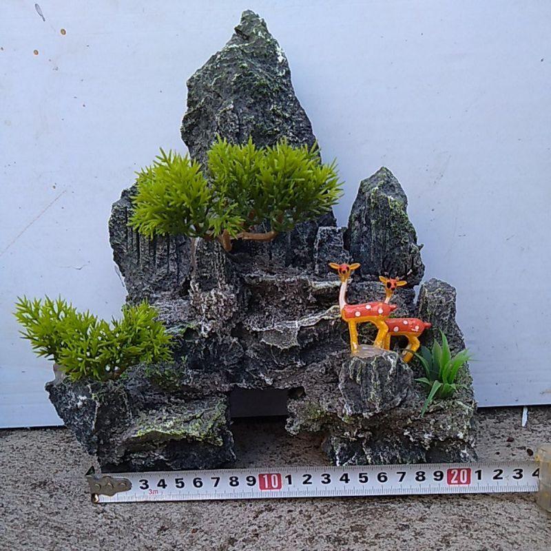 Núi đá bể cá-hòn non bộ mini