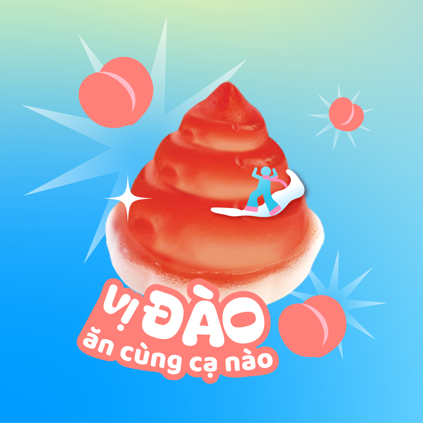 Kẹo dẻo Zoo kem tuyết túi 25g (3kg)