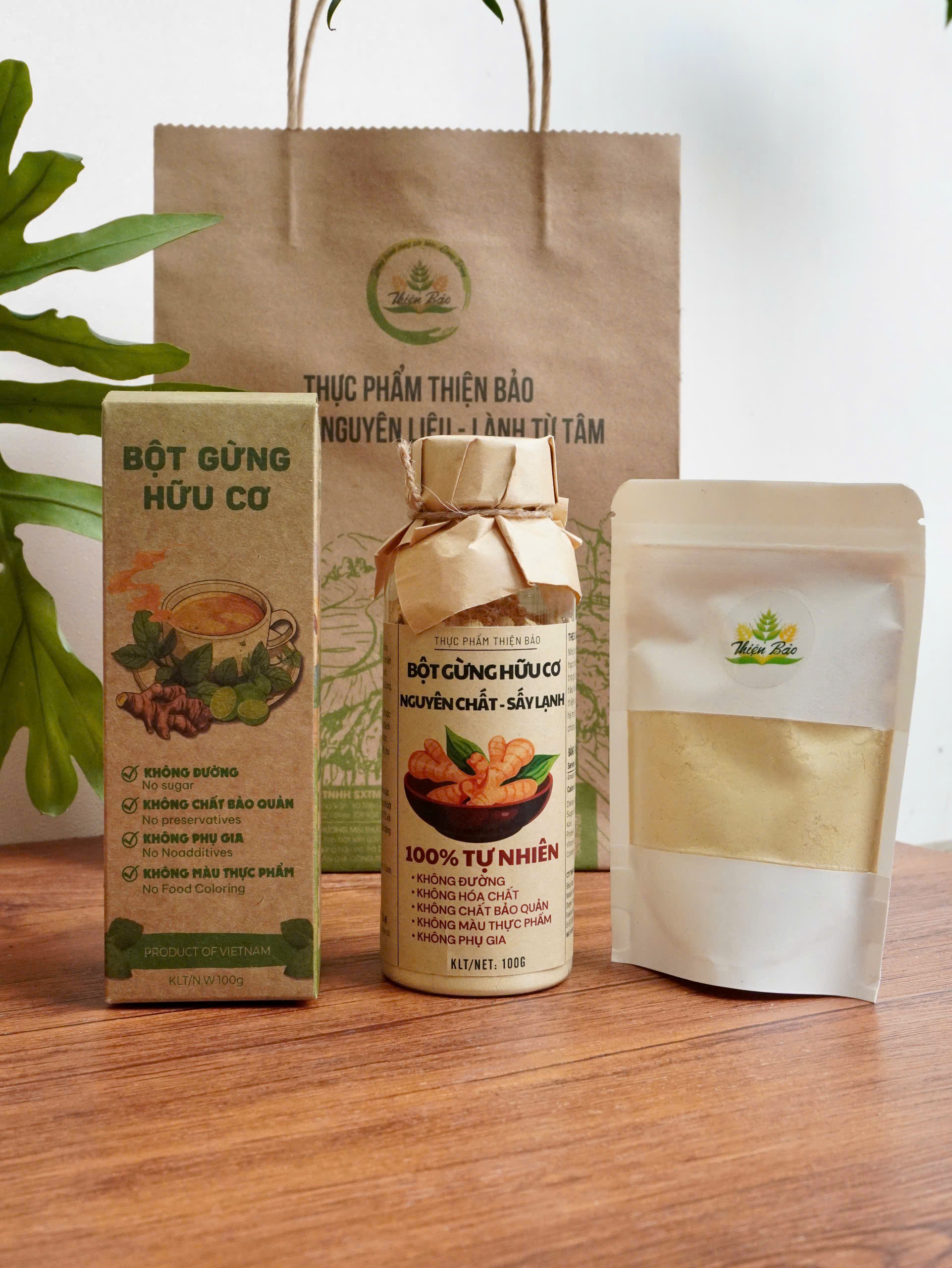 Bột gừng nguyên chất, sấy lạnh, không đường, độ mịn tuyệt đối tan trong nước - Dùng pha trà tuyệt hảo, nấu ăn, làm đẹp, làm bánh