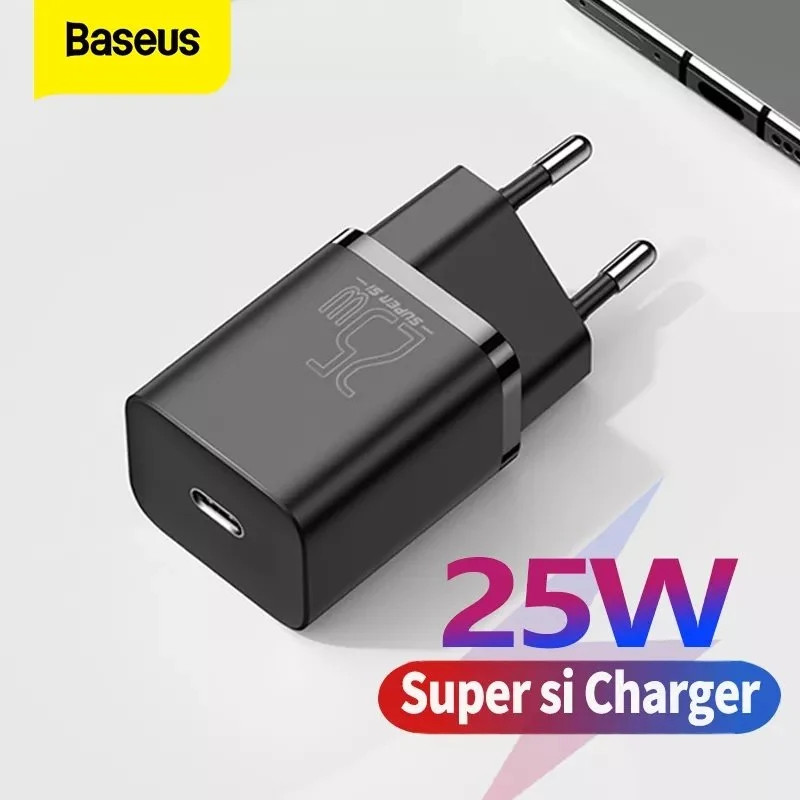 Cốc sạc nhanh Baseus Super Si Quick Charger 1C 25W- hàng chính hãng