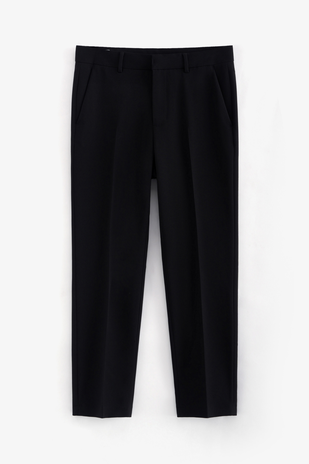 Quần Âu Nam ROUTINE Twill Ống Ôm Xếp Ly Trơn Form Slim Crop - 10F23PFO001R1 | LASTORE MENSWEAR