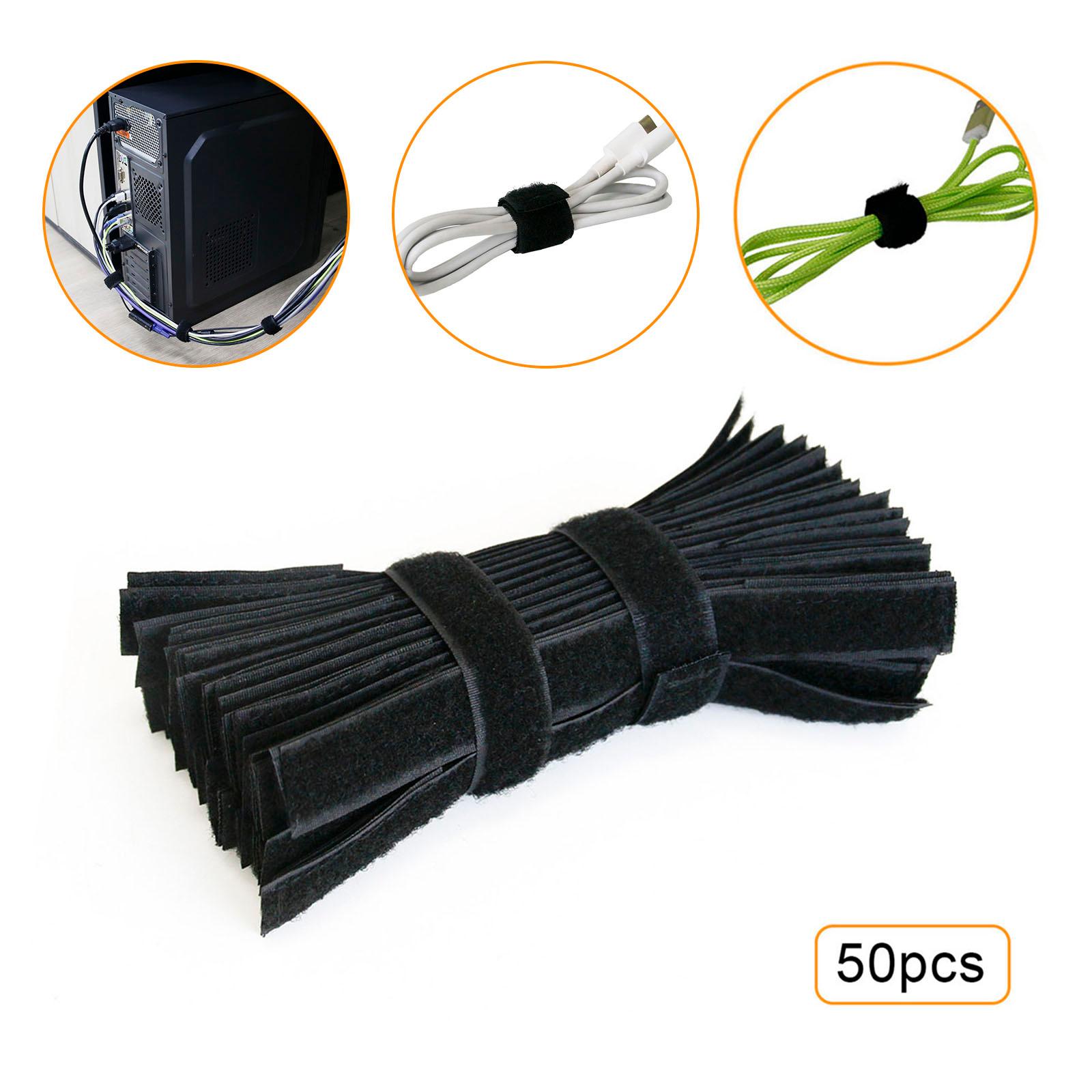 50 Dây buộc cáp dài 7 inch được làm bằng nylon và polyester mật độ cao