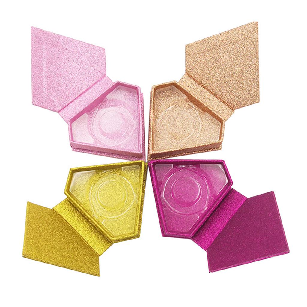 Diamond Shape False Eyelashes Storage Case Box Eyelash Holder Organizer