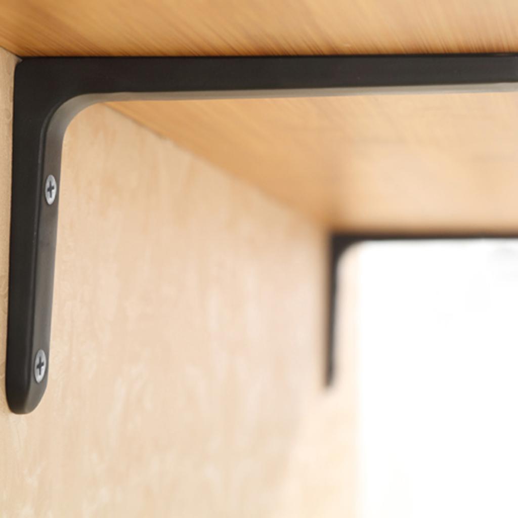 2xHeavy Duty Shelf Bracket Wall Hanging Shelve L Shaped Supporter 15x20cm