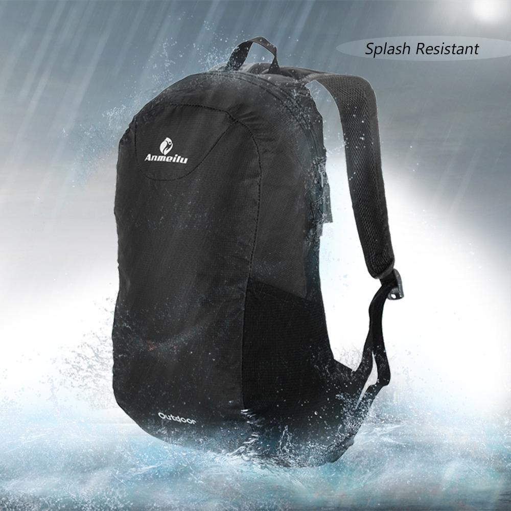 Ba lô thể thao 15L ANMEILU được thiết kế đặc biệt để gấp lại thành một gói nhỏ dễ dàng mang theo, bằng vải nylon chắc chắn và vải polyester chống rách