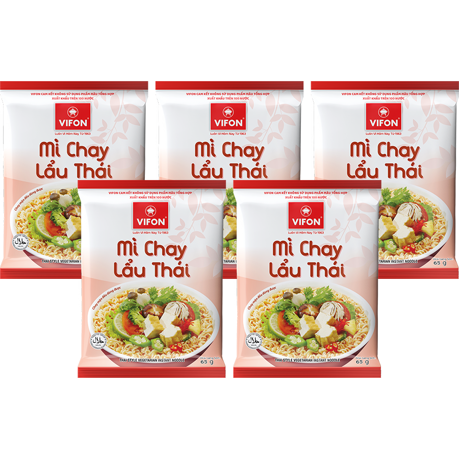 Thùng 30 Mì Chay Lẩu Thái VIFON (65g/Gói)