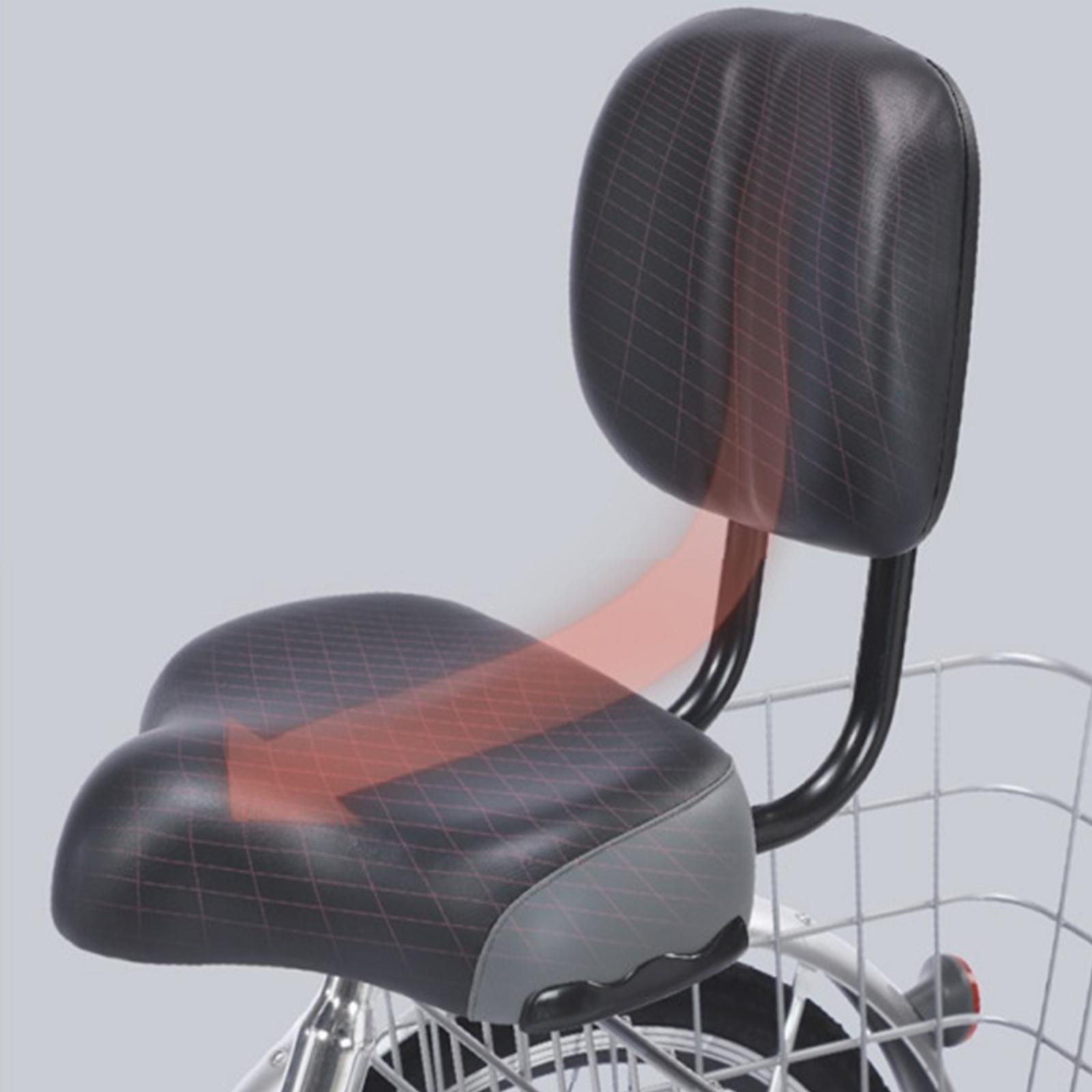 Seat Saddle Saddle Seat with Backrest Professional Padding Soft Cushion Exercise Bike Seat Bike Saddle for Cycling Accessories Women