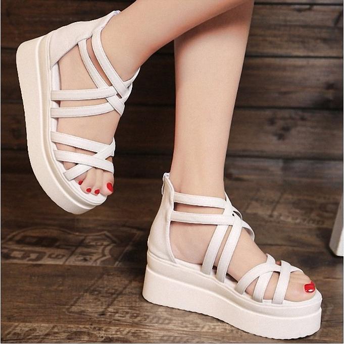 Giày Sandal đế xuồng Phong Cách Hàn Quốc