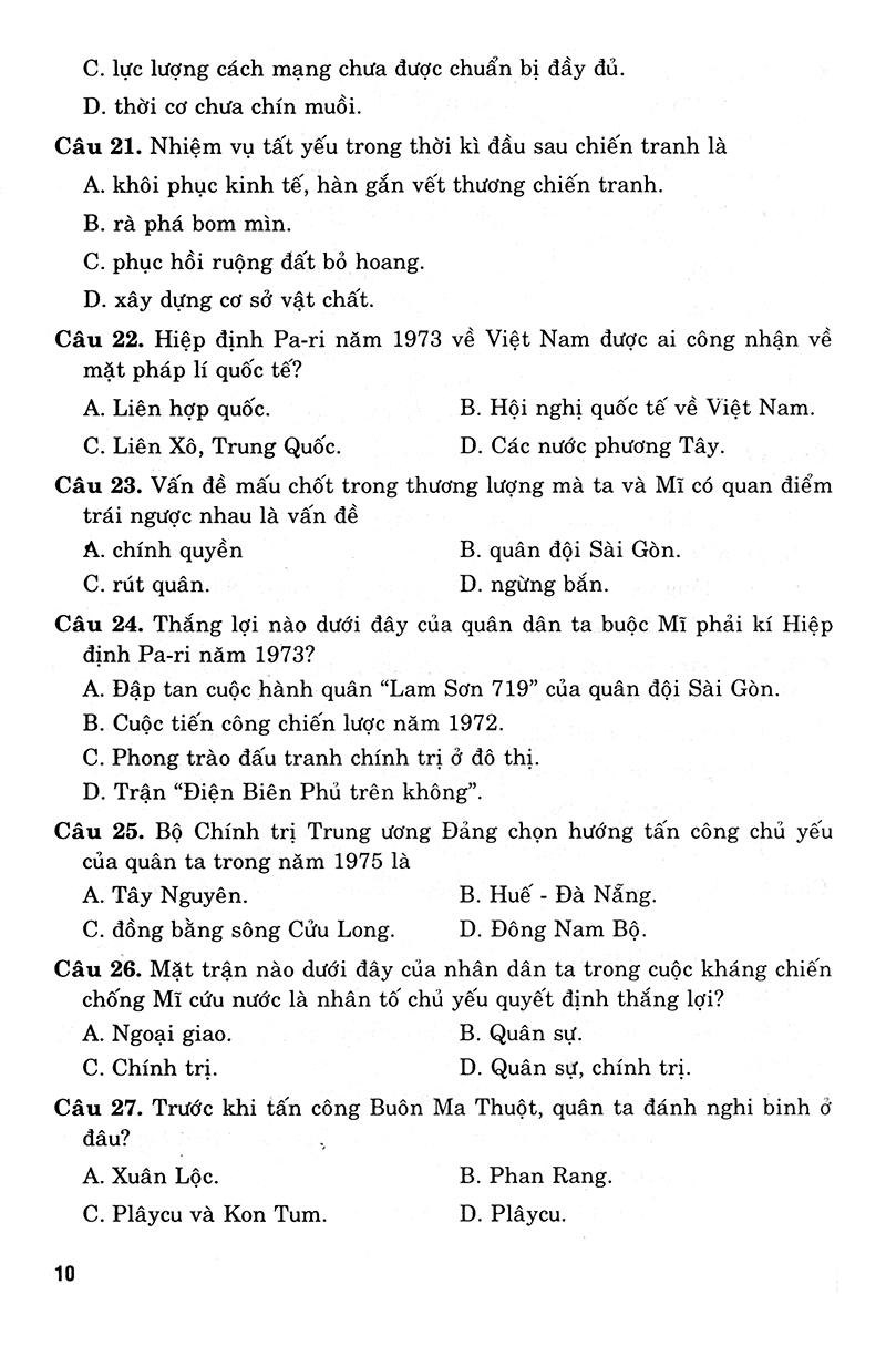 Sách 36 Bộ Đề Trắc Nghiệm Ôn Thi Trung Học Phổ Thông Quốc Gia 2019 - Khoa Học Xã Hội