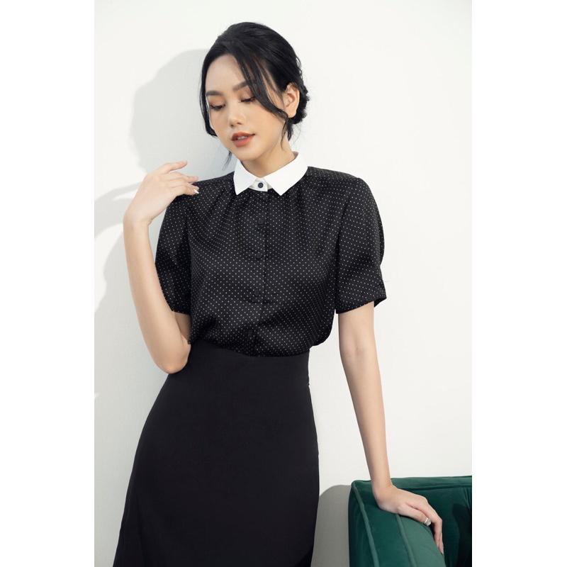 RẬP GIẤY MẪU A442 - RẬP ÁO SƠ MI CỔ ĐỨC TAY PHỒNG XẾP LI