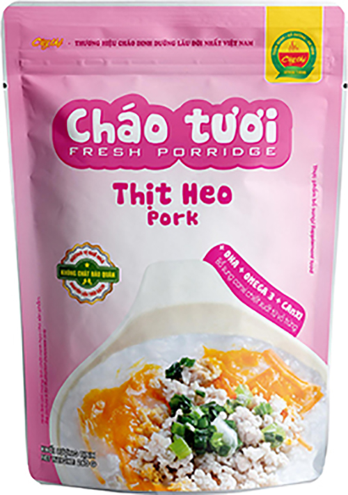 Combo 10 Gói Cháo Tươi Cây Thị: 2 Gà Ác Đậu Xanh, 2 Thịt Bò, 2 Thịt Heo, 1 Cá Hồi, 1 Cá Lóc, 1 Lươn Đậu Xanh, 1 Rau Củ