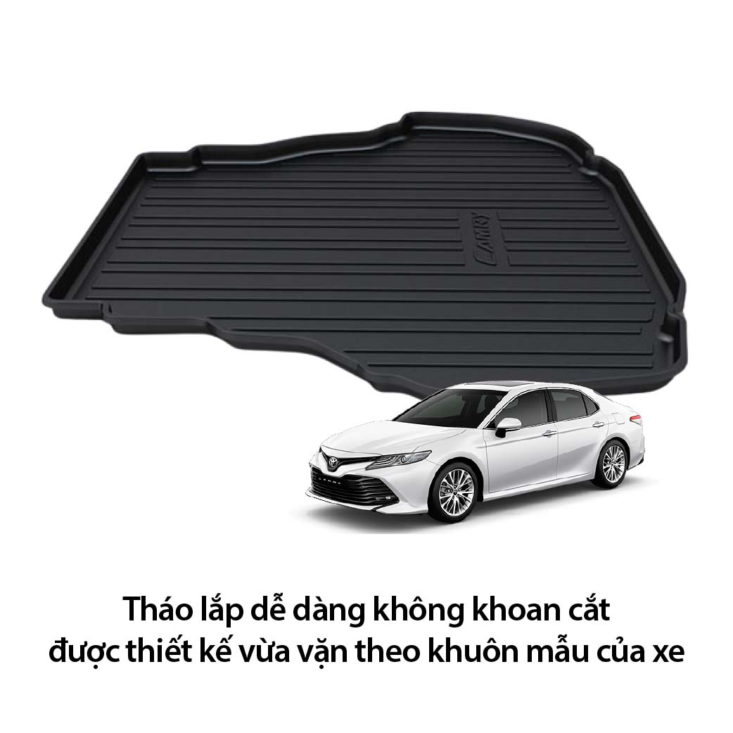 Lót cốp nhựa dành cho xe Toyota Camry - Hàng Chính Hãng