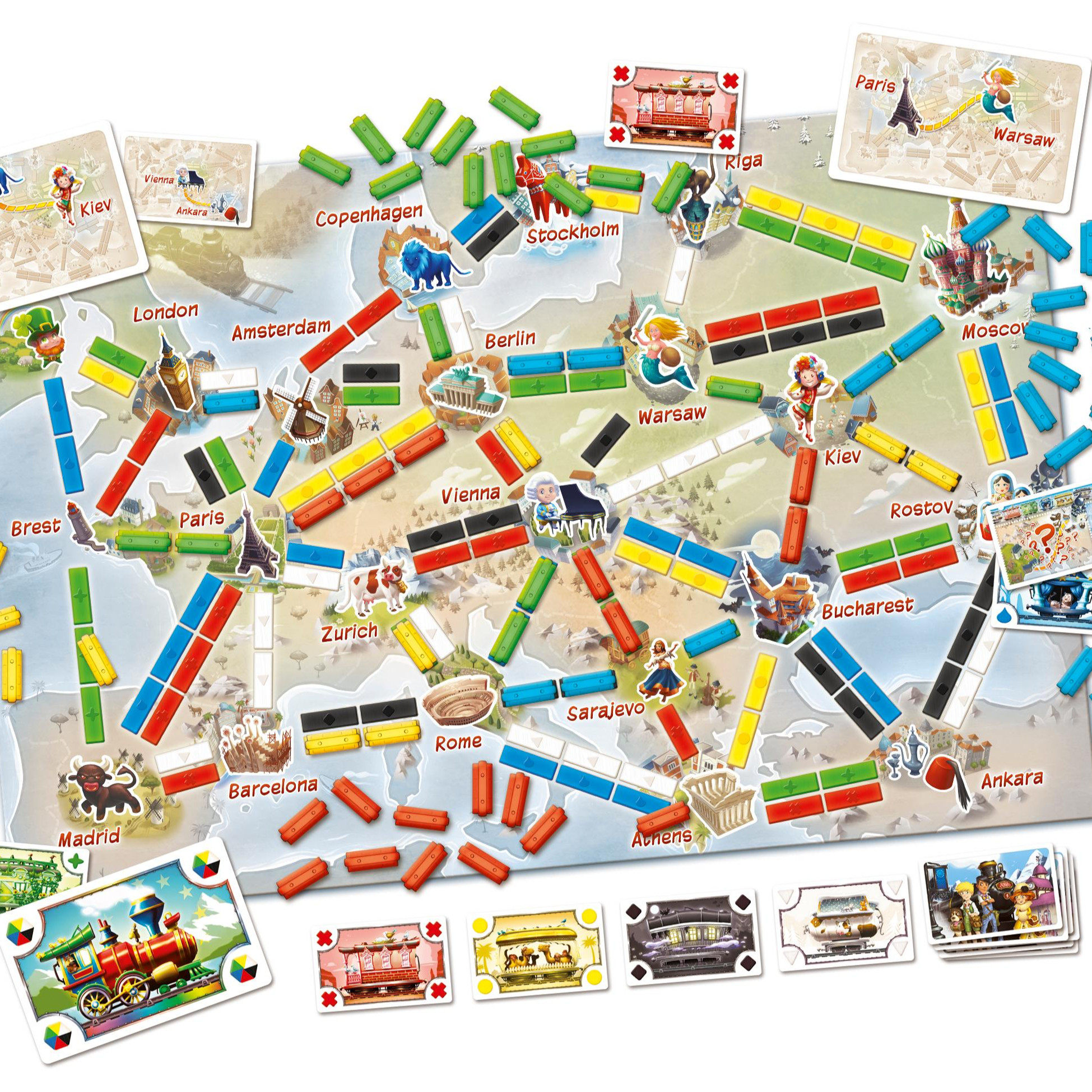 Trò Chơi Board Game Ticket To Ride Tiếng Anh