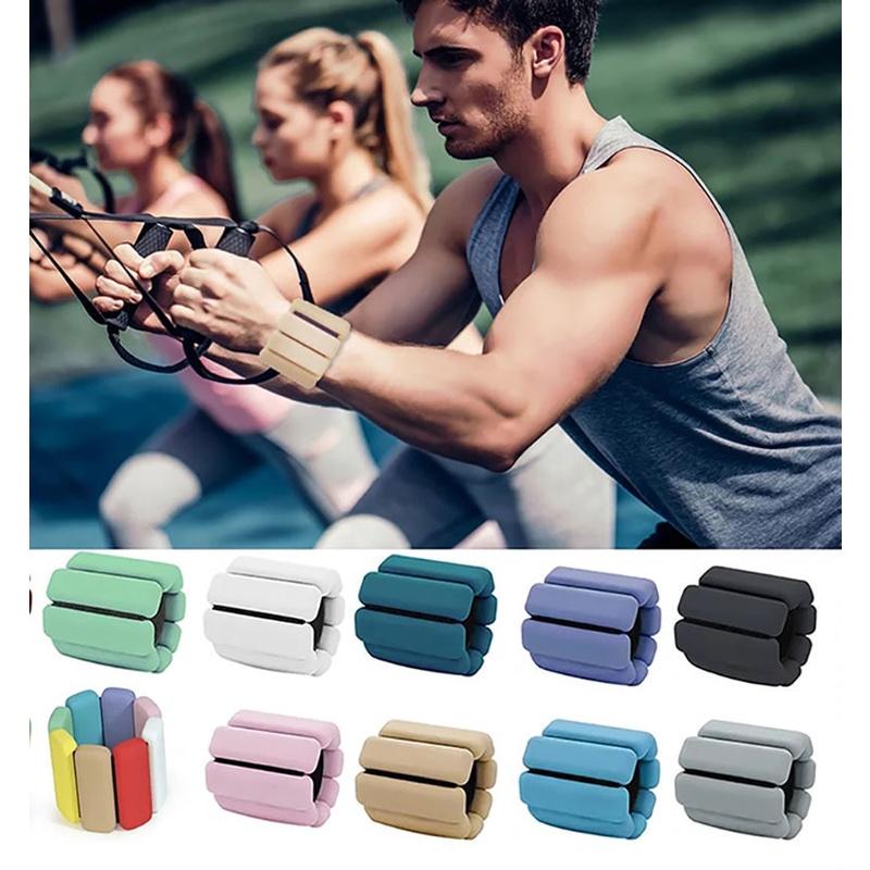 Weight-bearing Bracelet Men and Women Yoga Silicone Wrist Weight-bearing Sandbag Running Leggings Fitness Equipment