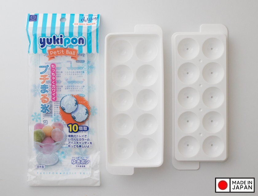 Khay làm đá delijoy Yukipon Petit Ball 10 viên tròn - Hàng Nội Địa Nhật Bản