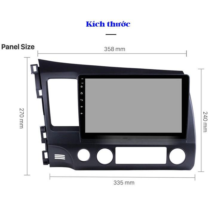 Màn hình Android 9 Inc WIFI + 4G theo xe Honda Civic 2004-2011