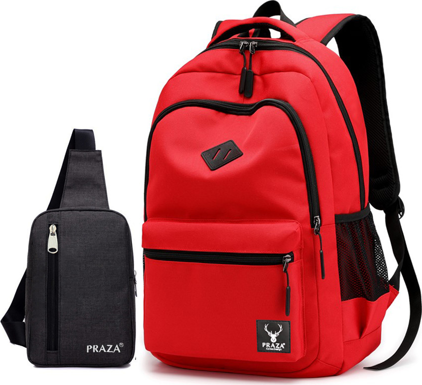 Combo Balo Unisex Campus Cá Tính & Túi Đeo Ipad PRAZA - BLS0177DC095