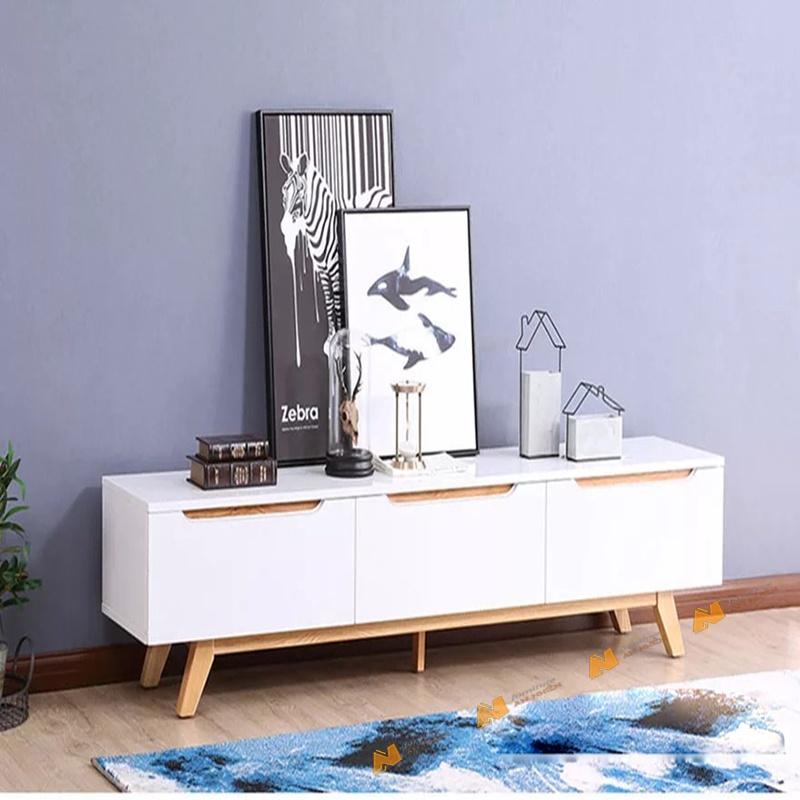 Made in VN Kệ tivi gia đình thiết kế tiện dụng gỗ mdf 17mm công ty Mộc Phát độ bền trên 30 năm AN064