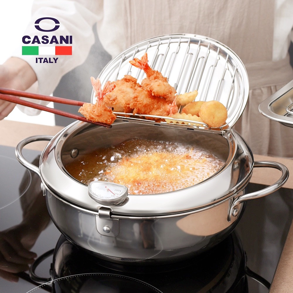 Nồi chiên ngập dầu Casani Italia Hàng chính hãng