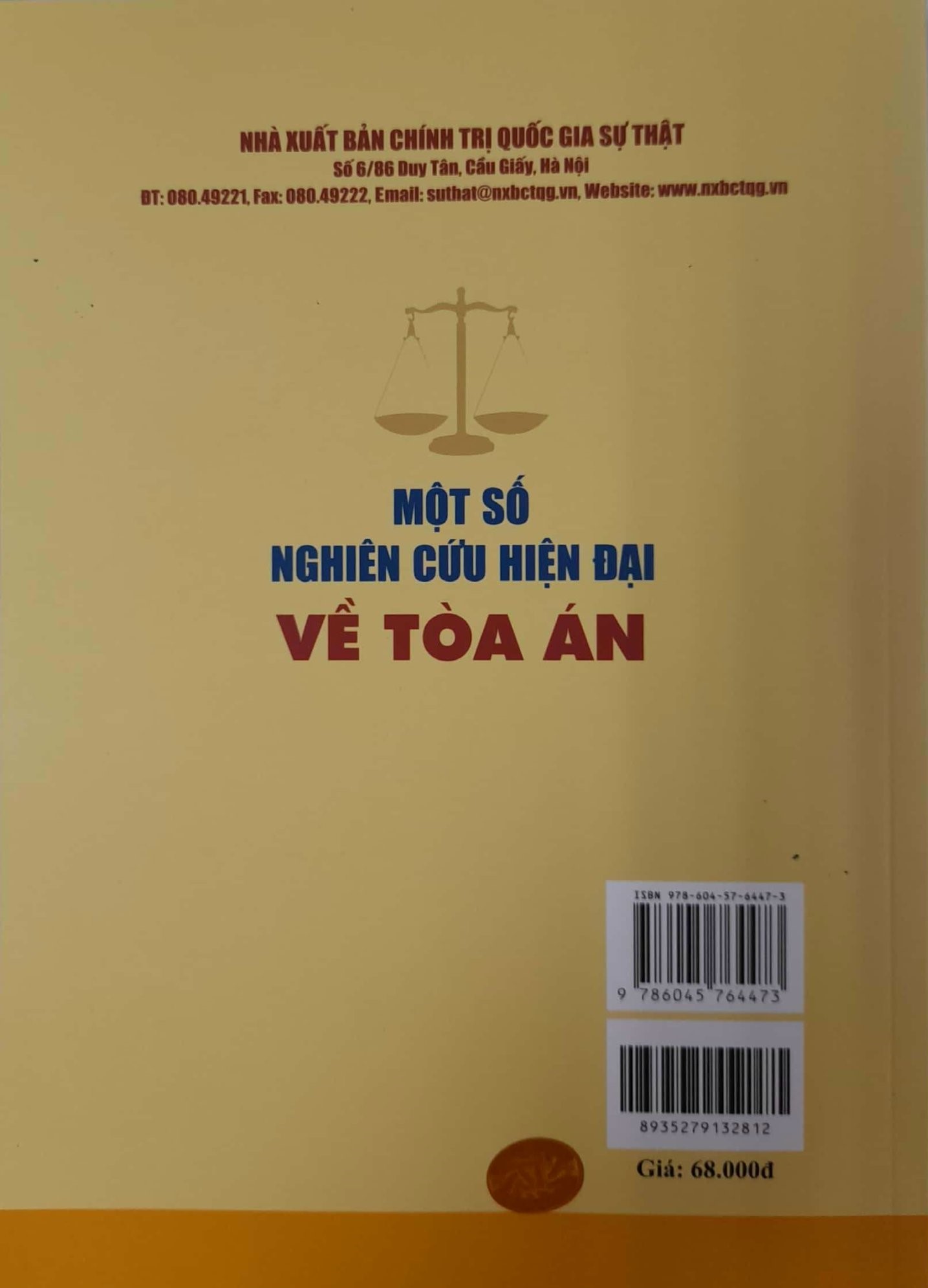 Một Số Nghiên Cứu Hiện Đại Về Tòa Án (Sách chuyên khảo)