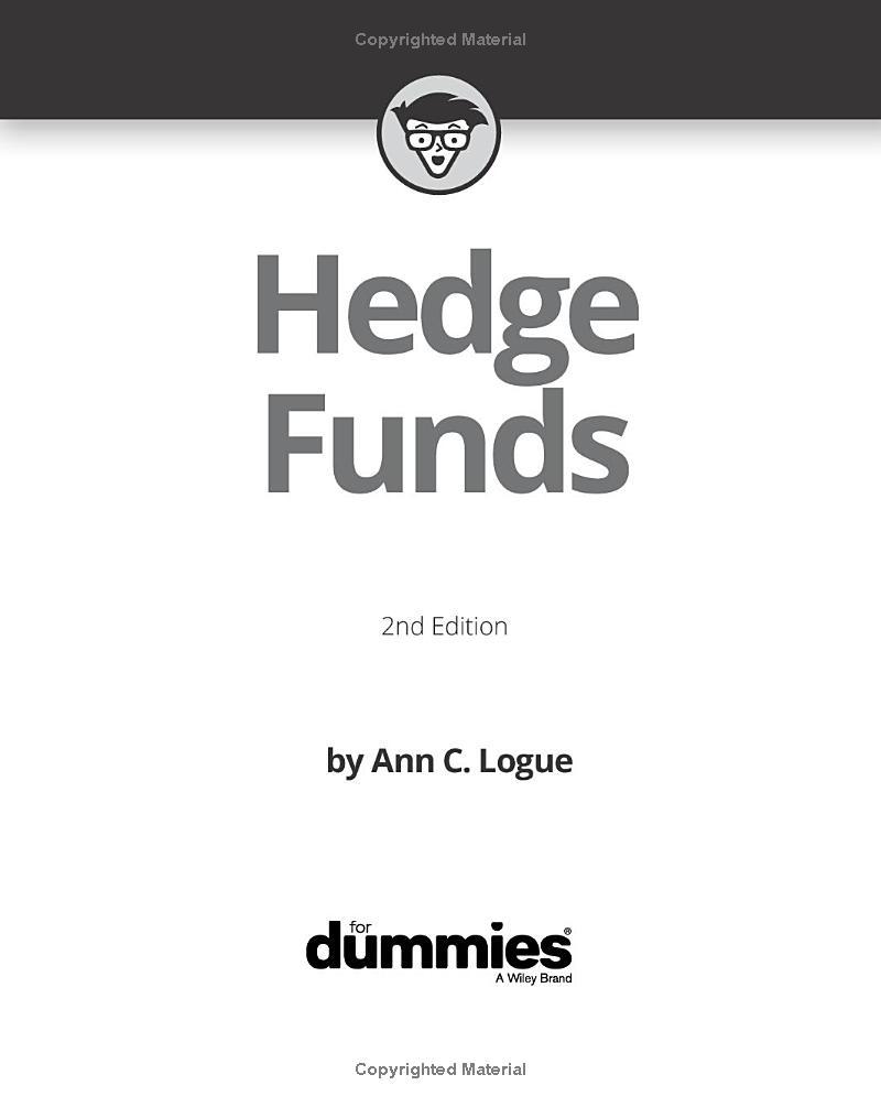 Sách ngoại văn: Hedge Funds For Dummies 2nd Edition