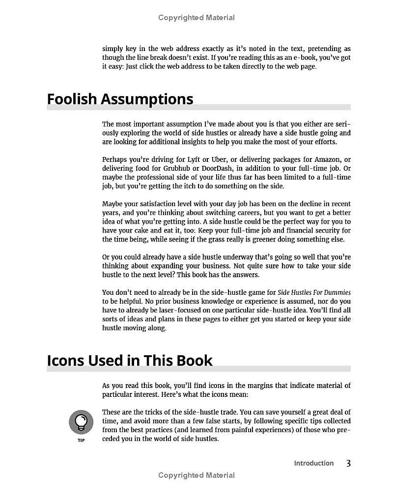 Sách ngoại văn: Side Hustles For Dummies