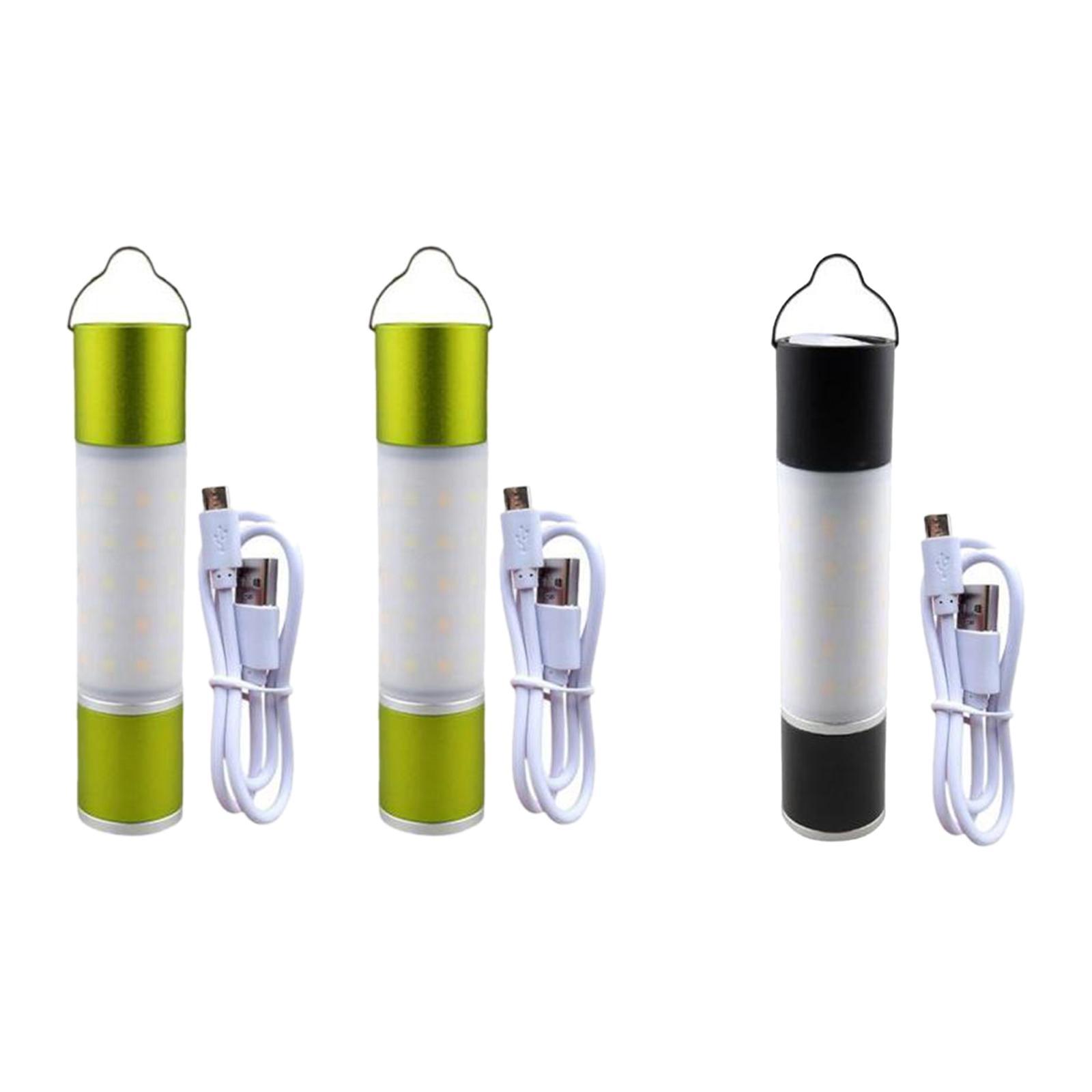 3Pcs Mini Flashlight USB Rechargeable Lightweight