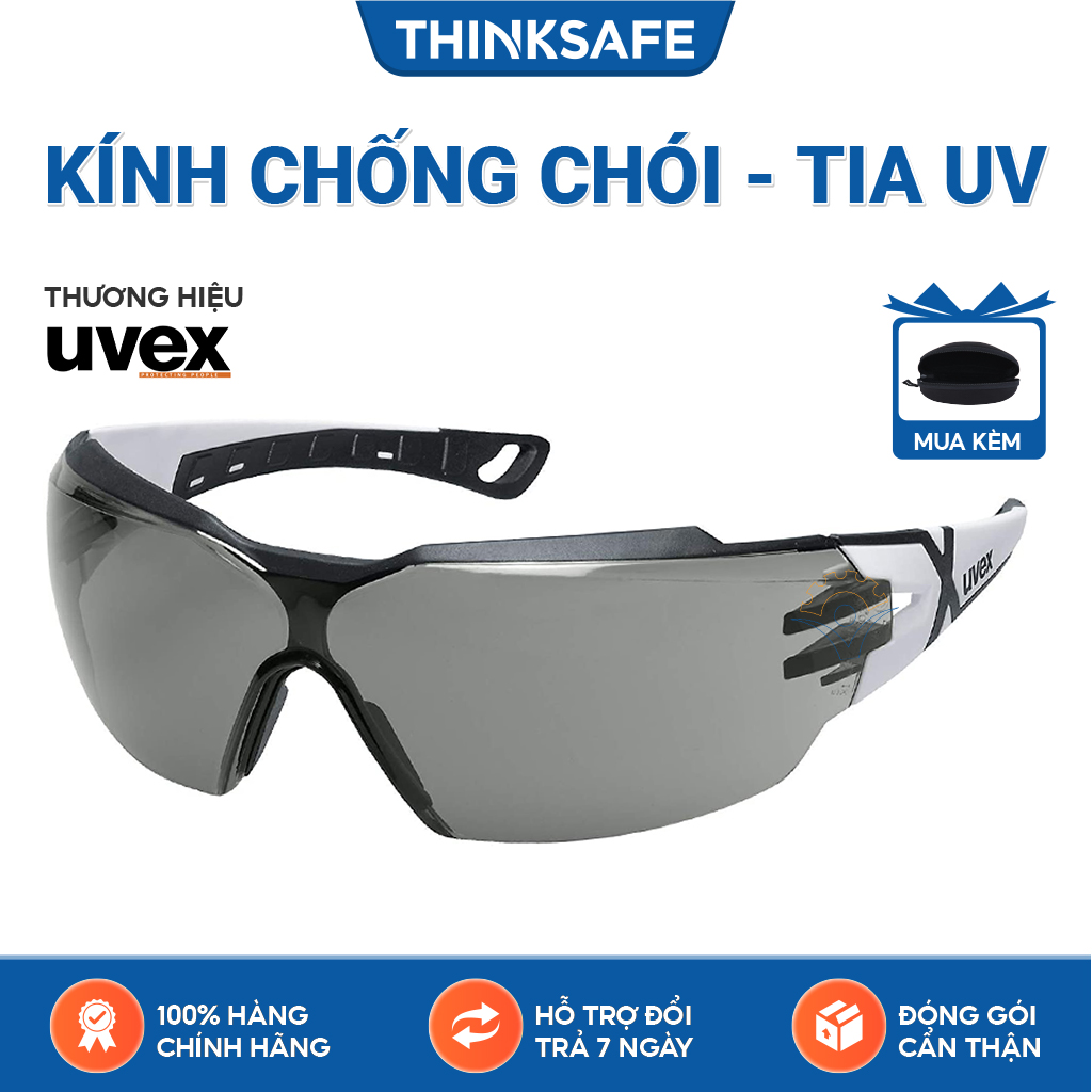 Kính bảo hộ UVEX PHEOS CX2 kính chống bụi chống hơi nước chống trầy xước vượt trội Chống tia UV mắt kính đi xe máy lao động màu đen mã 9198237