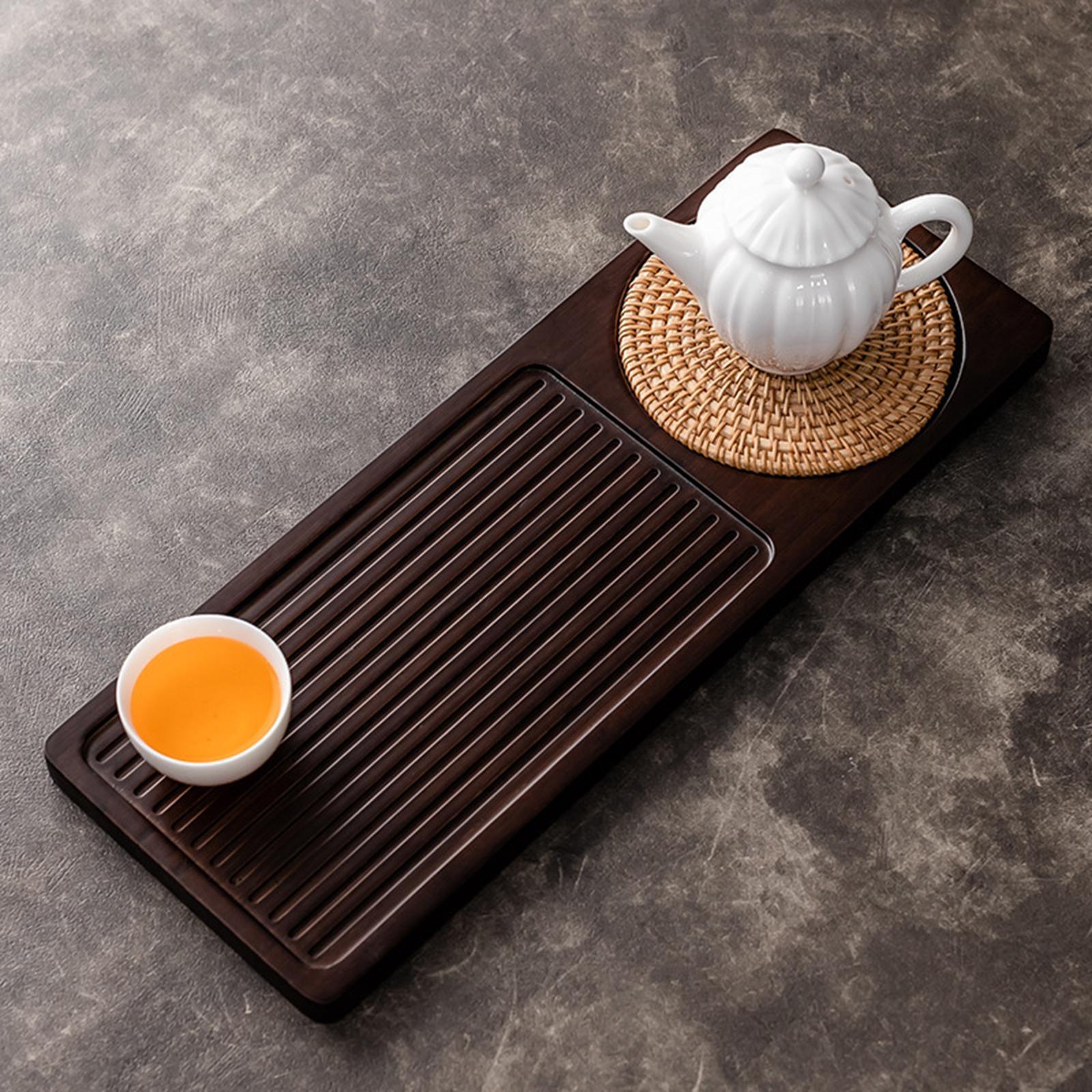 Rectangular Japanese Tea Serving Tray Household Tea Board for Travel Accessories