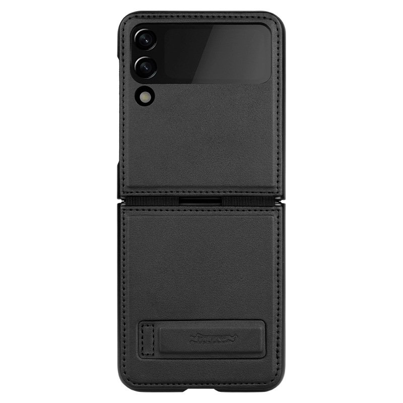 Ốp Case Nillkin Qin Leather (Vegan Leather) Dành Cho Samsung Galaxy Z Flip 4 5G - Hàng Chính Hãng