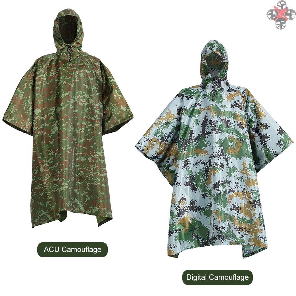TOP Men Women Multifunction Raincoat Waterproof Rainwear Rainproof Poncho for Outdoor Camping Hiking Mountaineering