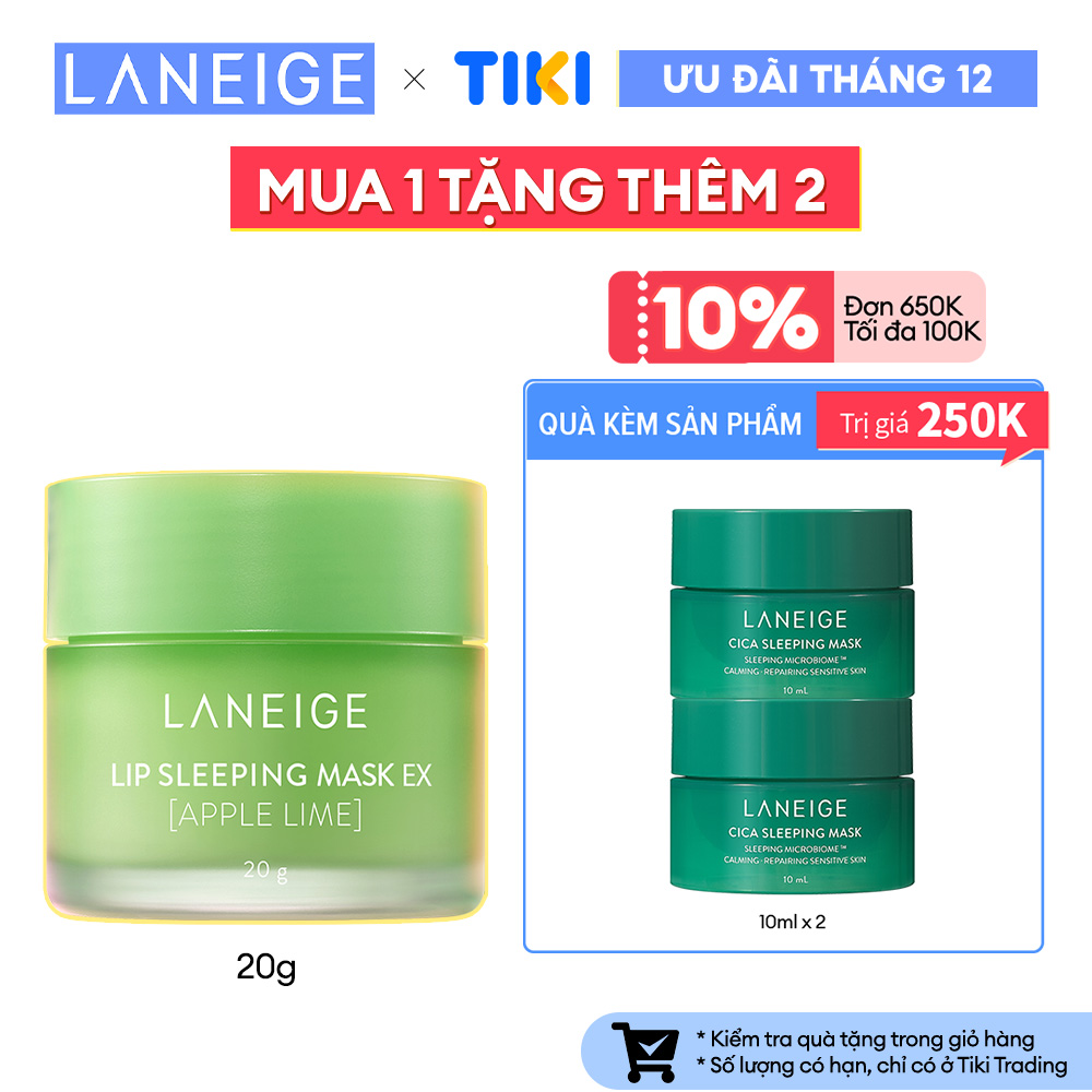 Mặt Nạ Ngủ Cho Môi Laneige Lip Sleeping Mask Apple Lime Ex 20G