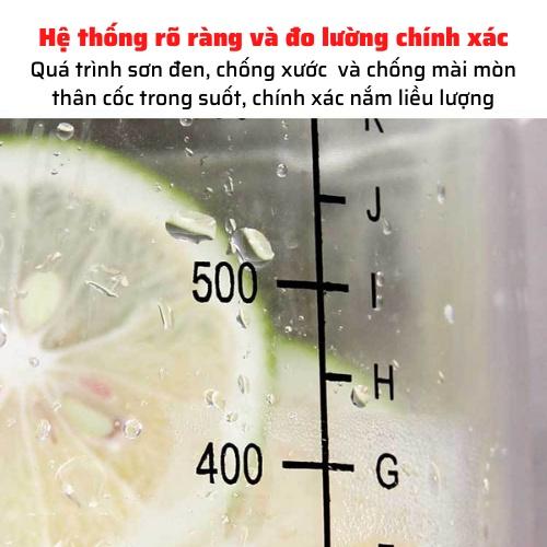 bình lắc pha chế shaker nhựa 300ml-500ml-700ml-1000ml bình lắc sữa cafe cocktail chia vạch đen cao cấp bền an toàn