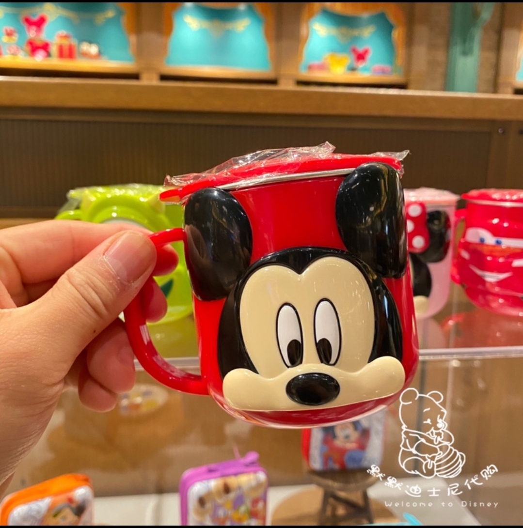 Ly giữ nhiệt Disney có nắp hình chuột mickey đỏ nổi 3D cho bé trai 260m - LYMICKEY