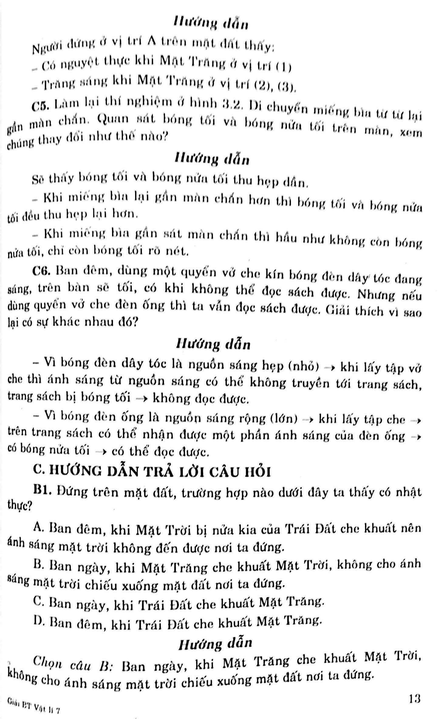 Giải Bài Tập Vật Lý 7