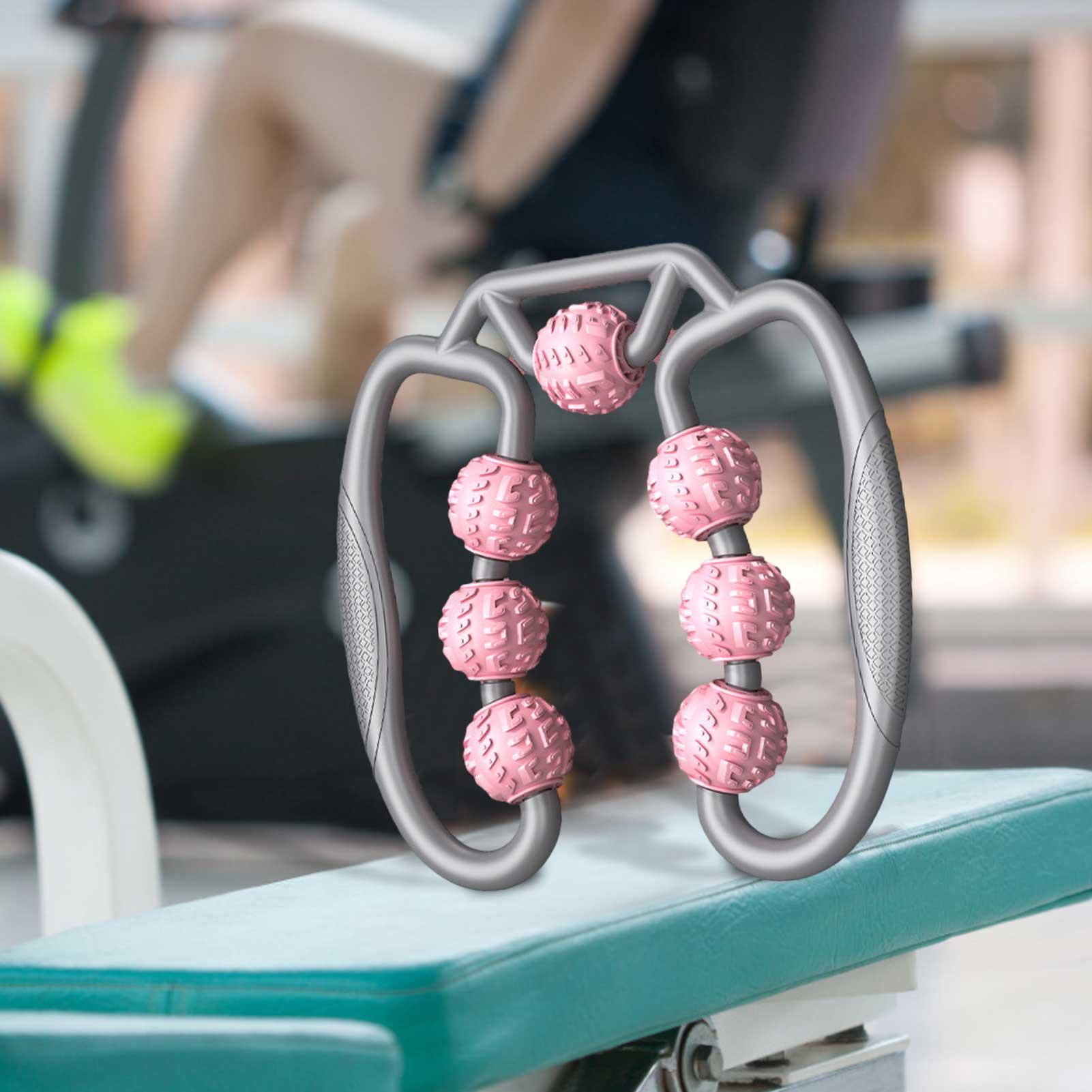 Hình Khuyên Chân Kẹp Đa Năng Máy Massage Con Lăn Tập Thể Dục Con Lăn Xốp Dính Bê Giãn Cơ Stovepipe Hiện Vật