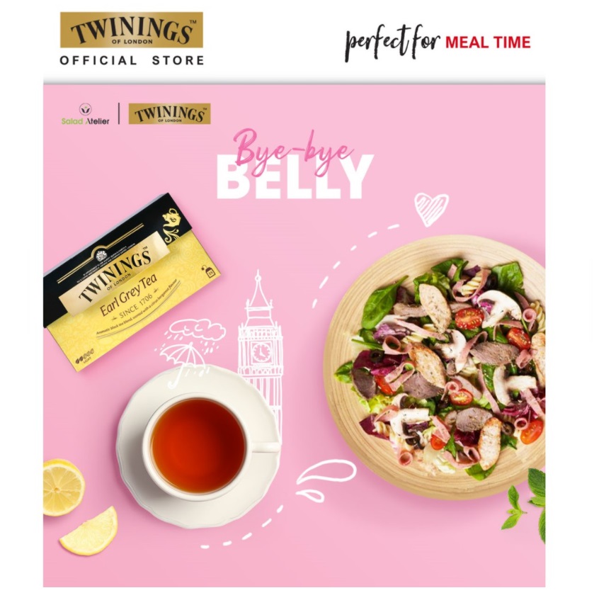 Trà TWININGS OF LONDON Earl Grey hộp 25 gói x 2 g