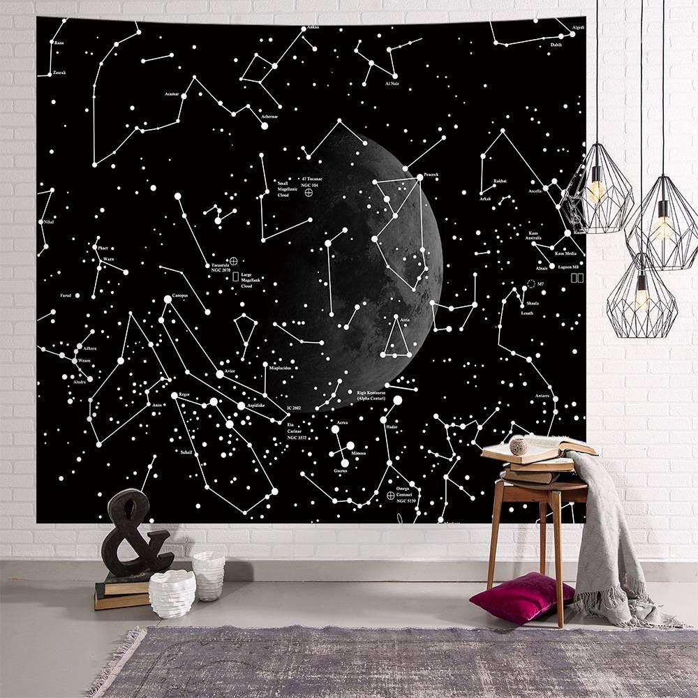 Bắc Âu thảm trang trí mandala trang trí thảm trang trí phòng ngủ in ấn kỹ thuật số phòng treo tường thả